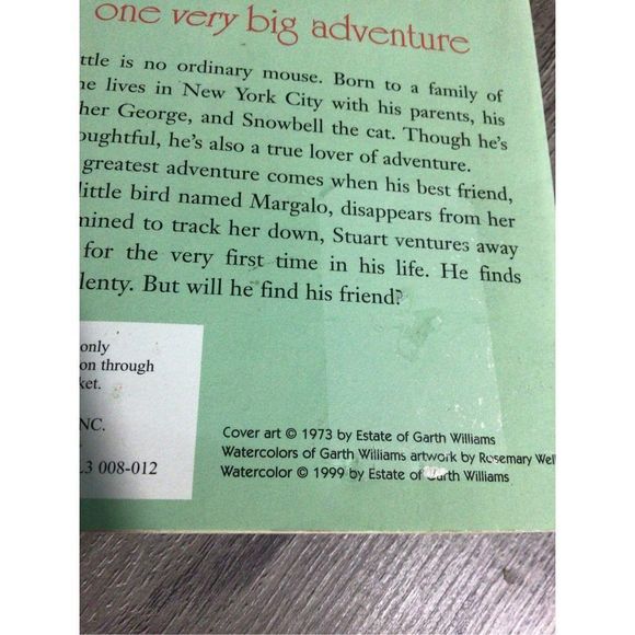 1973 Stuart Little By E. B. White Vintage Paperback ~ Excellent - Picture 6 of 11